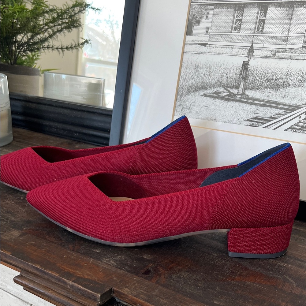 Rothy’s The High Point in Autumn Red Heels